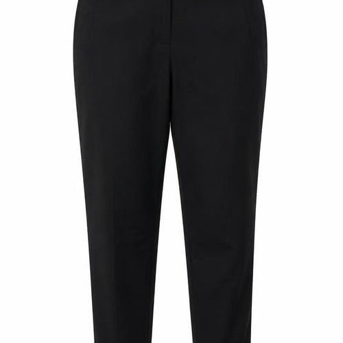 Zara Basic Women Black UK 12 Slim Tapered Smart Trousers Pockets