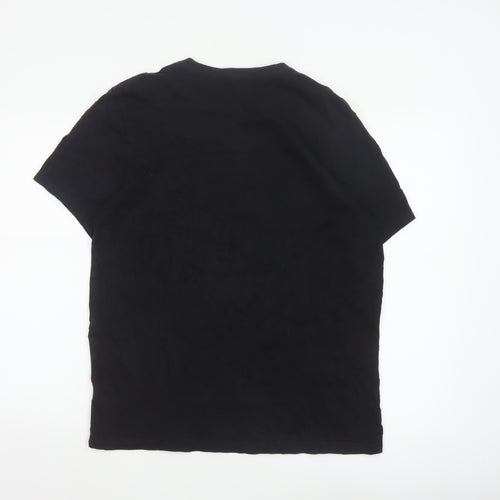 Jack Wills Men’s Black L Classic Fit Cotton Logo T-Shirt