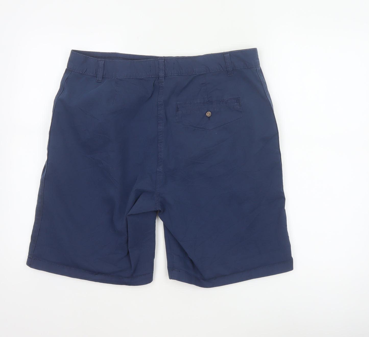 Marks & Spencer Women’s Blue UK 16 Chino Bermuda Cotton Stretch Shorts