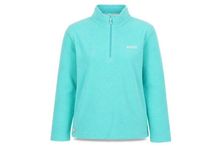 Regatta Women’s Turquoise Blue UK 10 1/4 Zip Fleece Sweatshirt