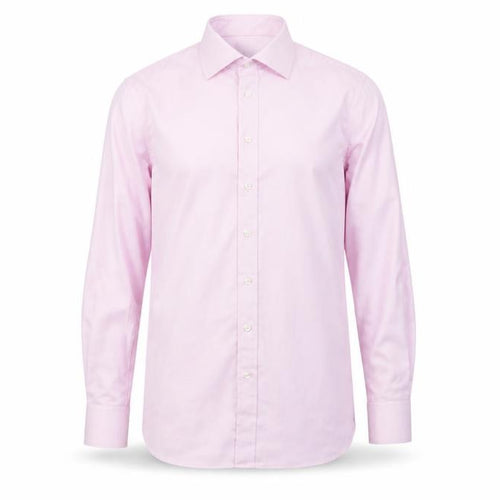 Chester Barrie Men’s Pink 15.5 Slim Cotton Gingham Formal Dress Shirt