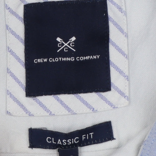 Crew Clothing Company Men’s Light Blue M Classic Fit Cotton Shirt