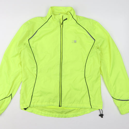 Karrimor Women’s Yellow UK 14 Running Windbreaker Reflective Full Zip