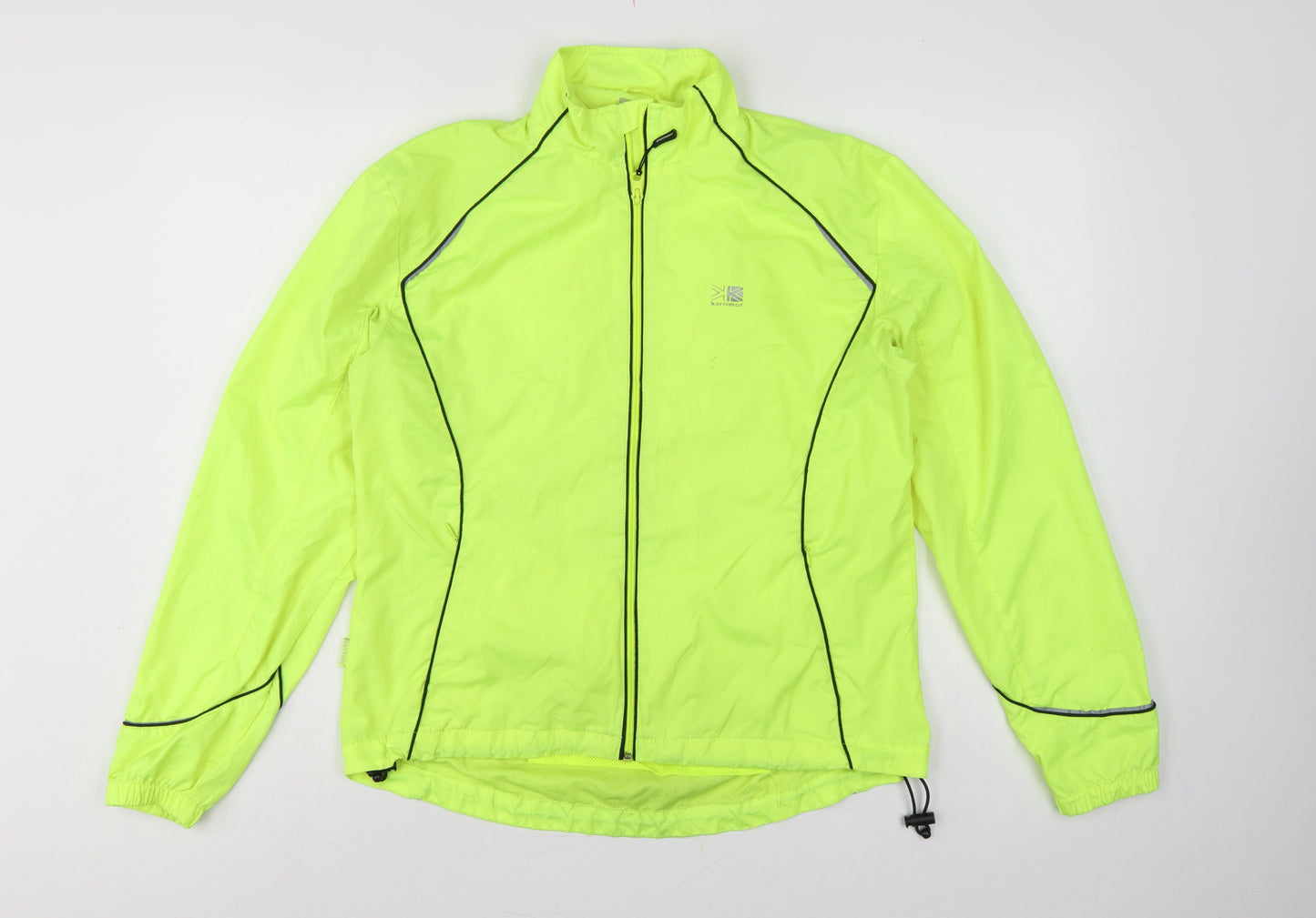 Karrimor Women’s Yellow UK 14 Running Windbreaker Reflective Full Zip