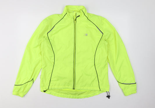Karrimor Women’s Yellow UK 14 Running Windbreaker Reflective Full Zip