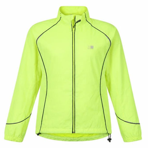 Karrimor Women’s Yellow UK 14 Running Windbreaker Reflective Full Zip