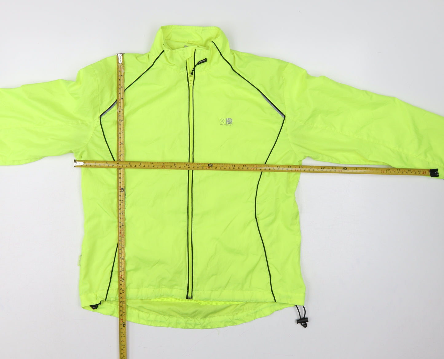 Karrimor Women’s Yellow UK 14 Running Windbreaker Reflective Full Zip