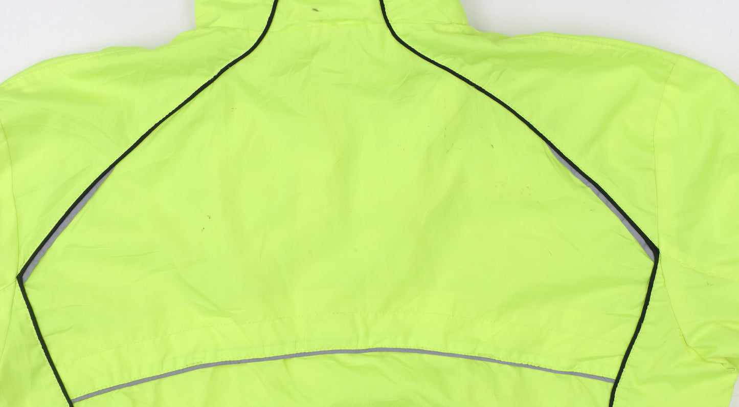 Karrimor Women’s Yellow UK 14 Running Windbreaker Reflective Full Zip