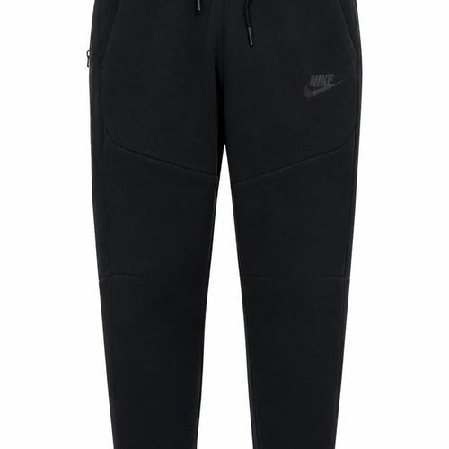 Nike Boys Black S Jogger Trousers Cotton Blend Drawstring Zip Pocket