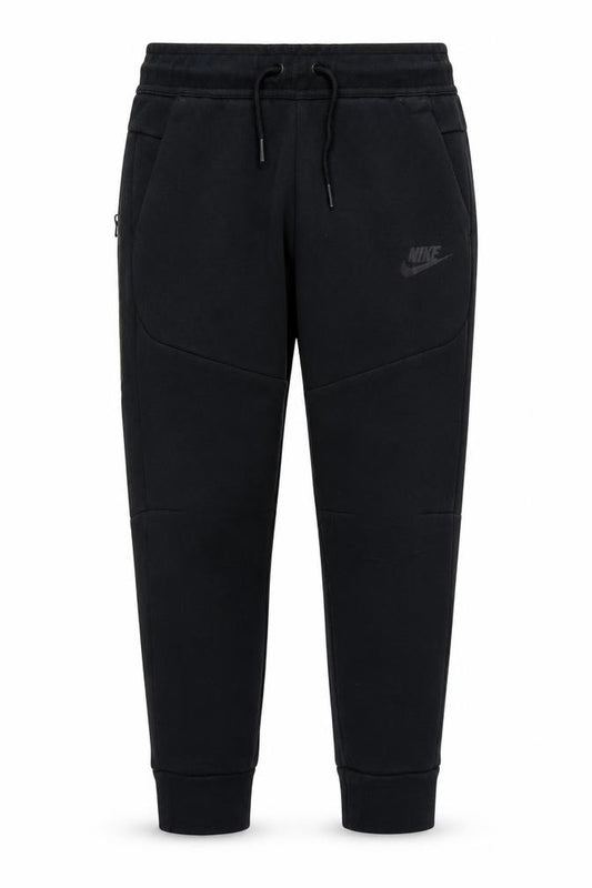 Nike Boys Black S Jogger Trousers Cotton Blend Drawstring Zip Pocket