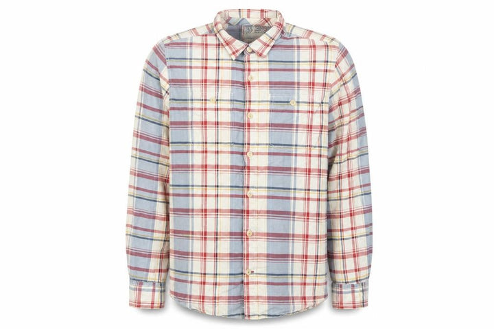 Fat Face Men’s Multicoloured Plaid Button-Down Shirt Size L Long Sleeve