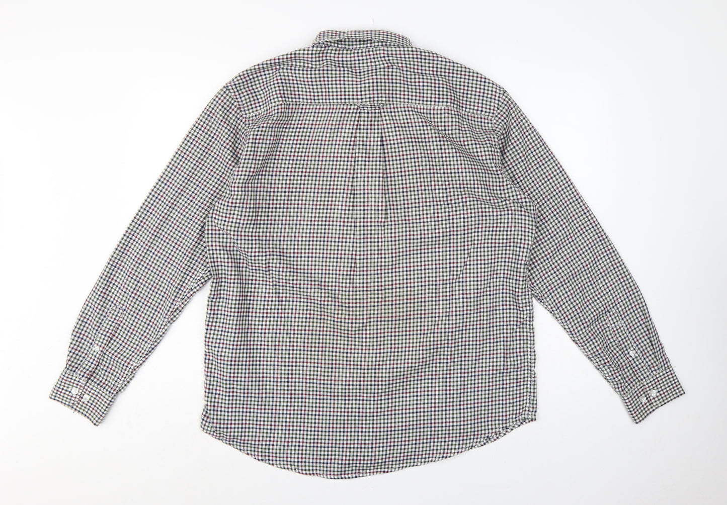 James Pringle Men's Multicoloured Check Shirt L Long Sleeve Button-Down