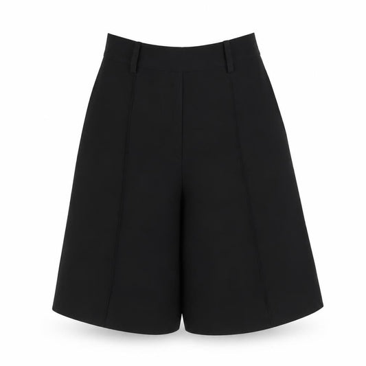 Marks and Spencer Women Black UK 6 High Rise Culotte Shorts Pockets