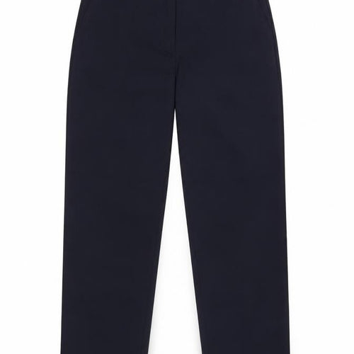 Marks and Spencer Women Blue UK 8 High Rise Tapered Trousers