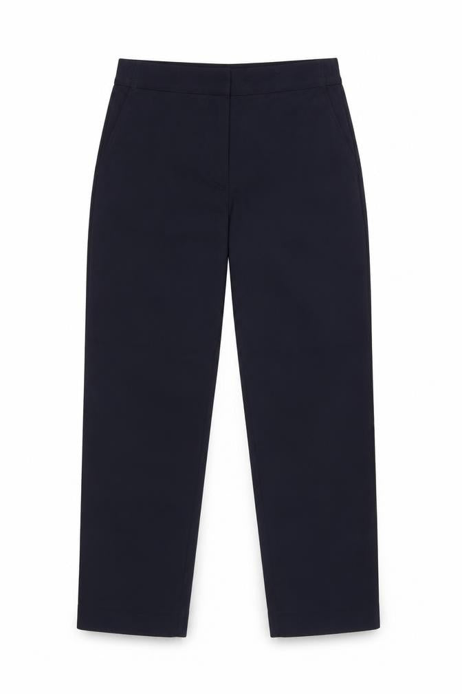 Marks and Spencer Women Blue UK 8 High Rise Tapered Trousers