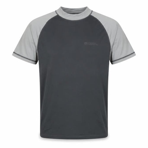 Mountain Warehouse Men’s Black Grey M Athletic Rash Guard T-Shirt