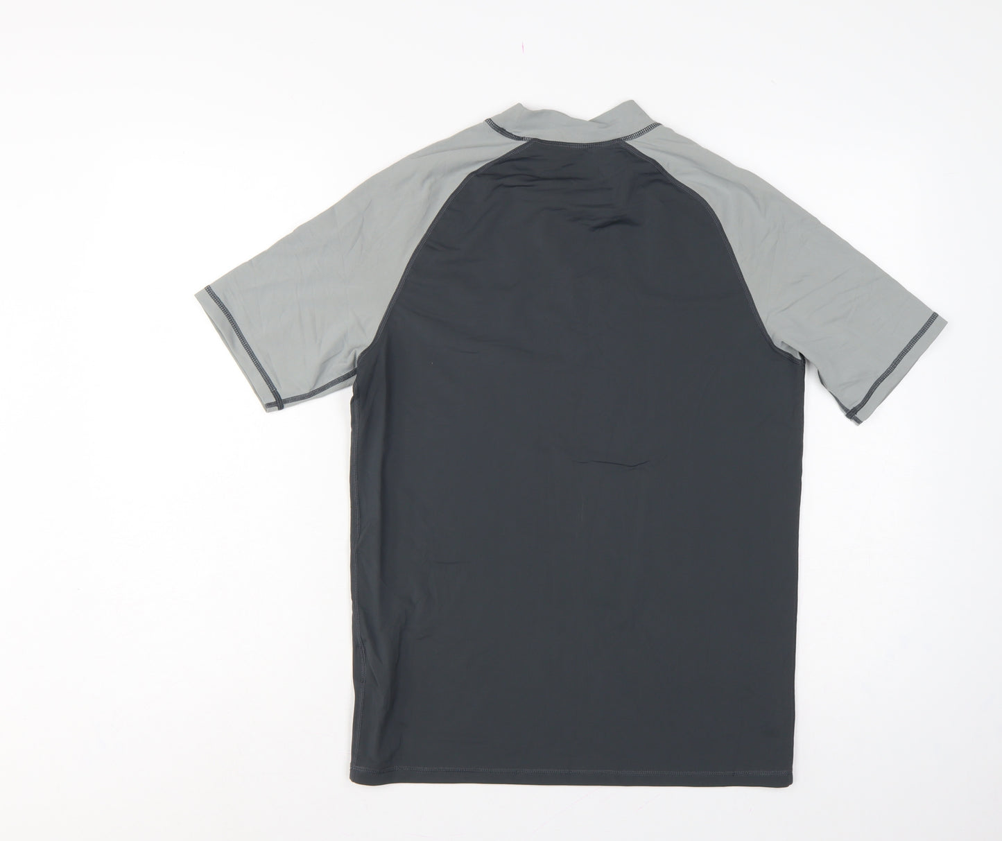 Mountain Warehouse Men’s Black Grey M Athletic Rash Guard T-Shirt