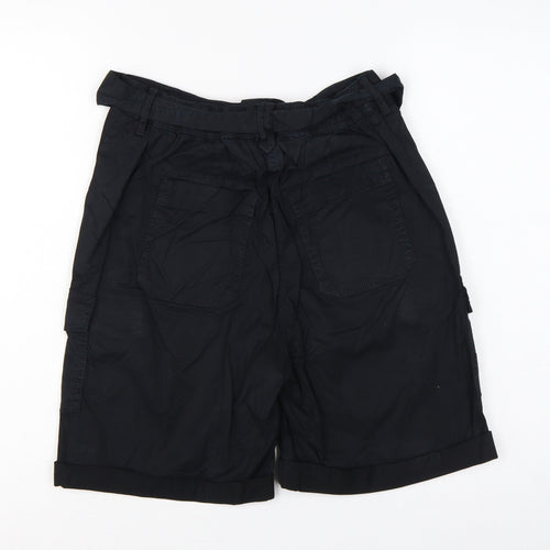 Marks and Spencer Women’s Black Size 8 Cargo Belted Shorts