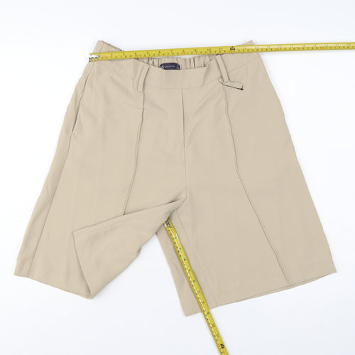 Marks and Spencer Women Beige UK 10 Culotte Shorts Pockets