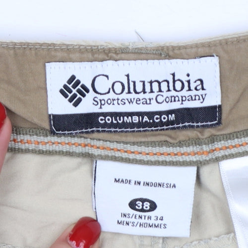 Columbia Men’s Beige Cargo Trousers 38in Waist 34in Leg Straight