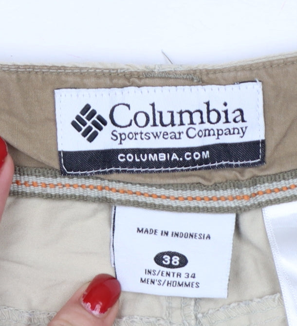 Columbia Men’s Beige Cargo Trousers 38in Waist 34in Leg Straight