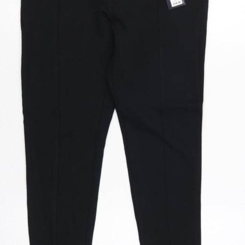 Marks & Spencer Women Black Size 14 Short High Rise Leggings