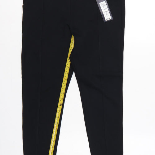 Marks & Spencer Women Black Size 14 Short High Rise Leggings