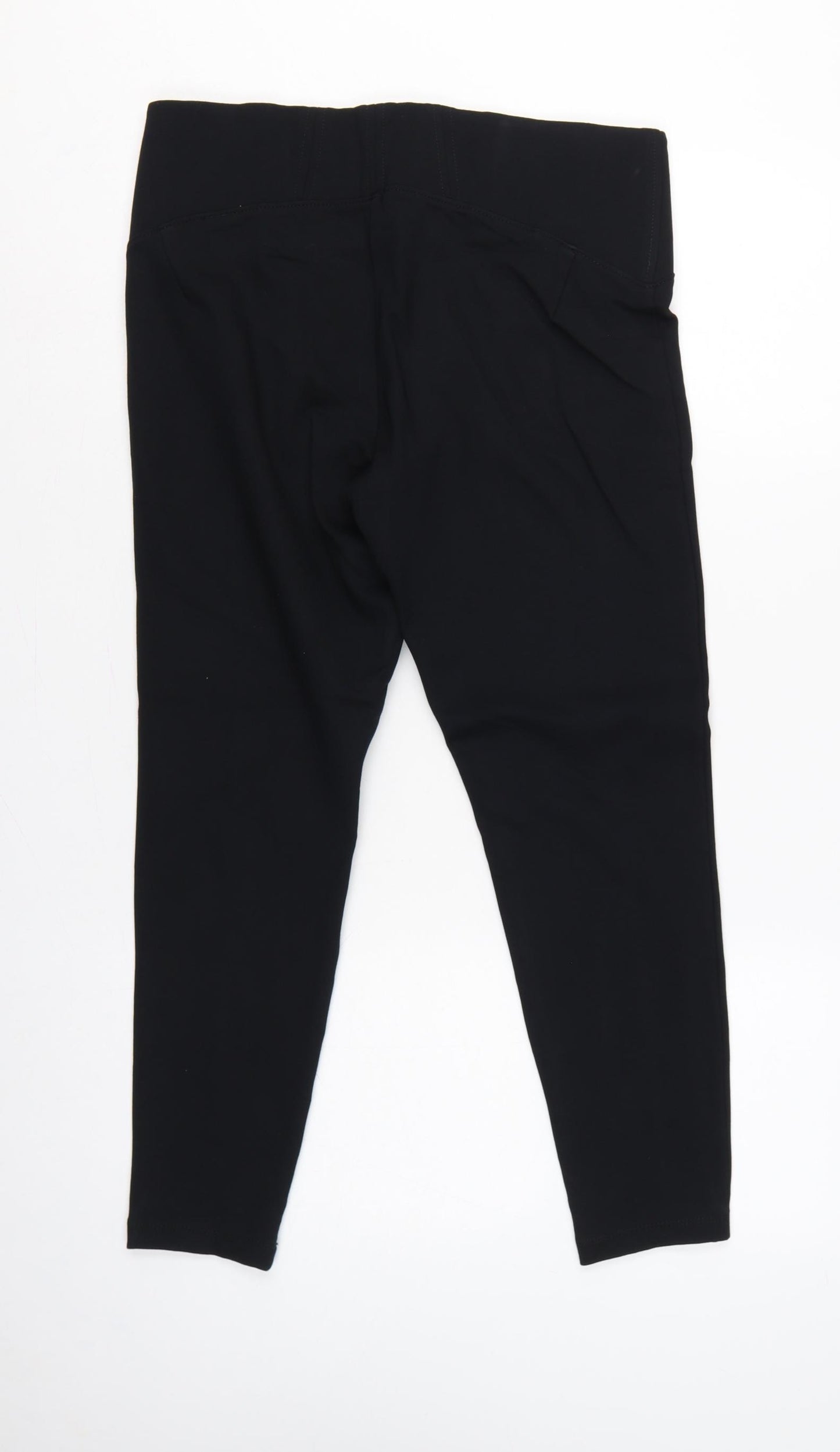 Marks & Spencer Women Black Size 14 Short High Rise Leggings