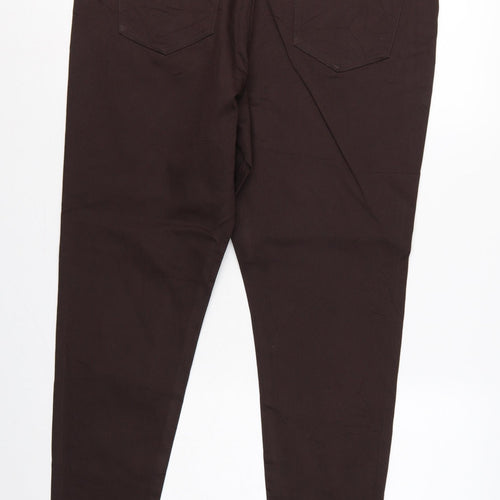 Marks & Spencer Women Brown Size 20 Long High Rise Skinny Jeggings