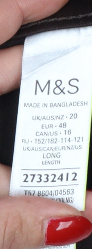 Marks & Spencer Women Brown Size 20 Long High Rise Skinny Jeggings