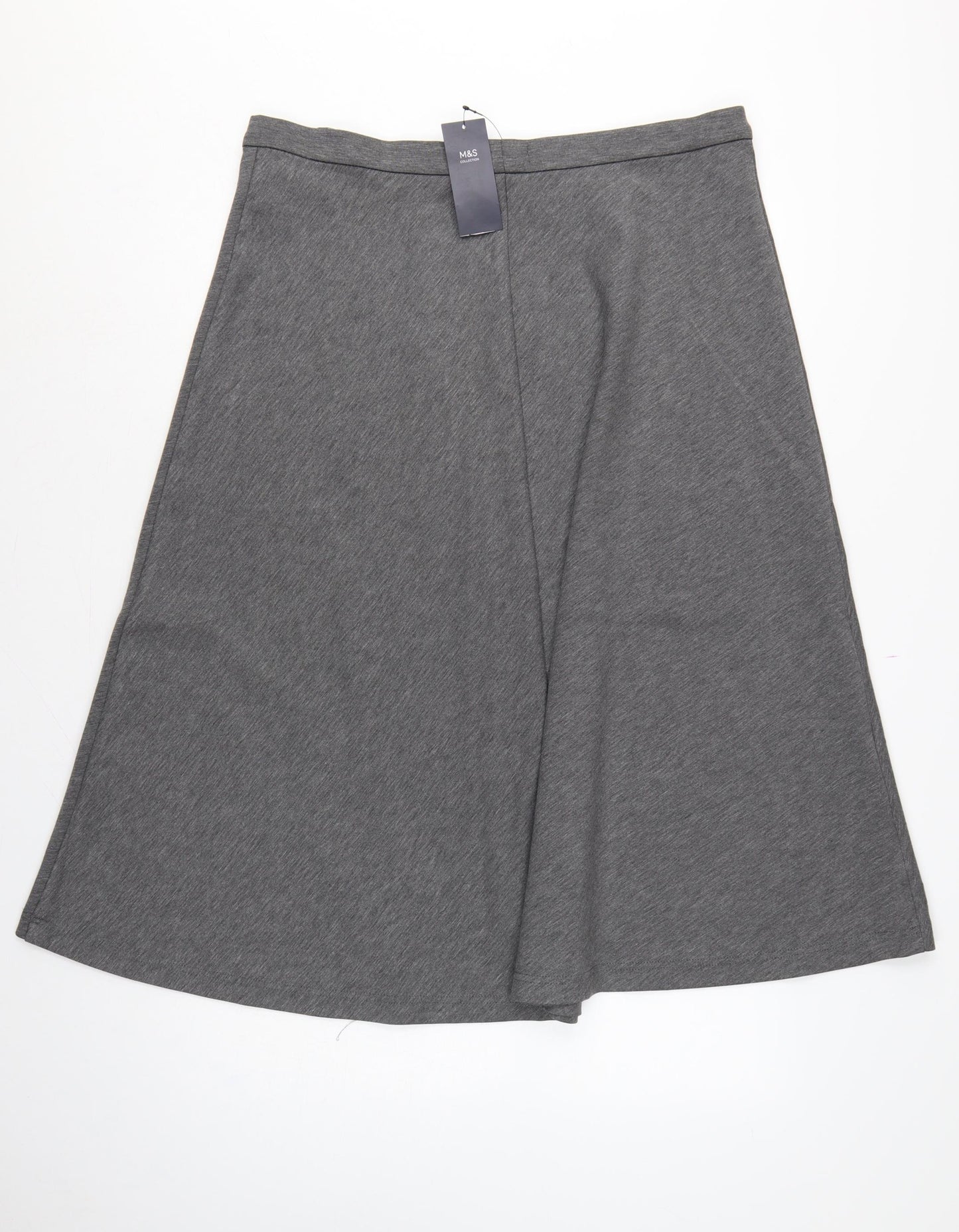 Marks and Spencer Women's Grey Marl UK 18 Wrap Long Skirt