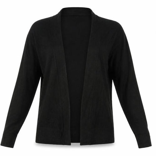 Marks and Spencer Women Black XS Open Knit Long Sleeve Cardigan
