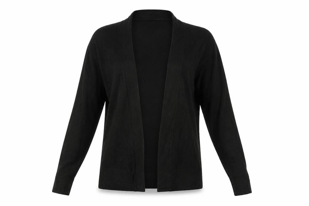 Marks and Spencer Women Black XS Open Knit Long Sleeve Cardigan