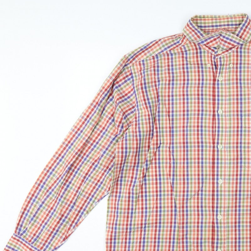 Additional view of Next Men’s Multicoloured Check Cotton Button-Up Shirt L Long Sleeve