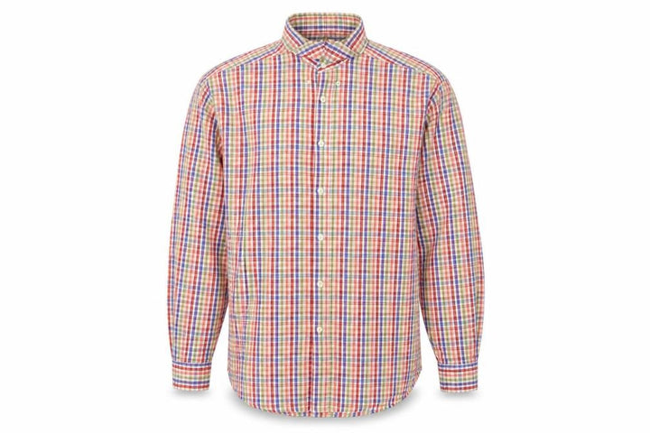 Next Men’s Multicoloured Check Cotton Button-Up Shirt L Long Sleeve