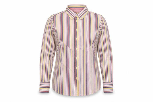 Musto Signature Women’s Multicoloured Striped Cotton Shirt UK 16