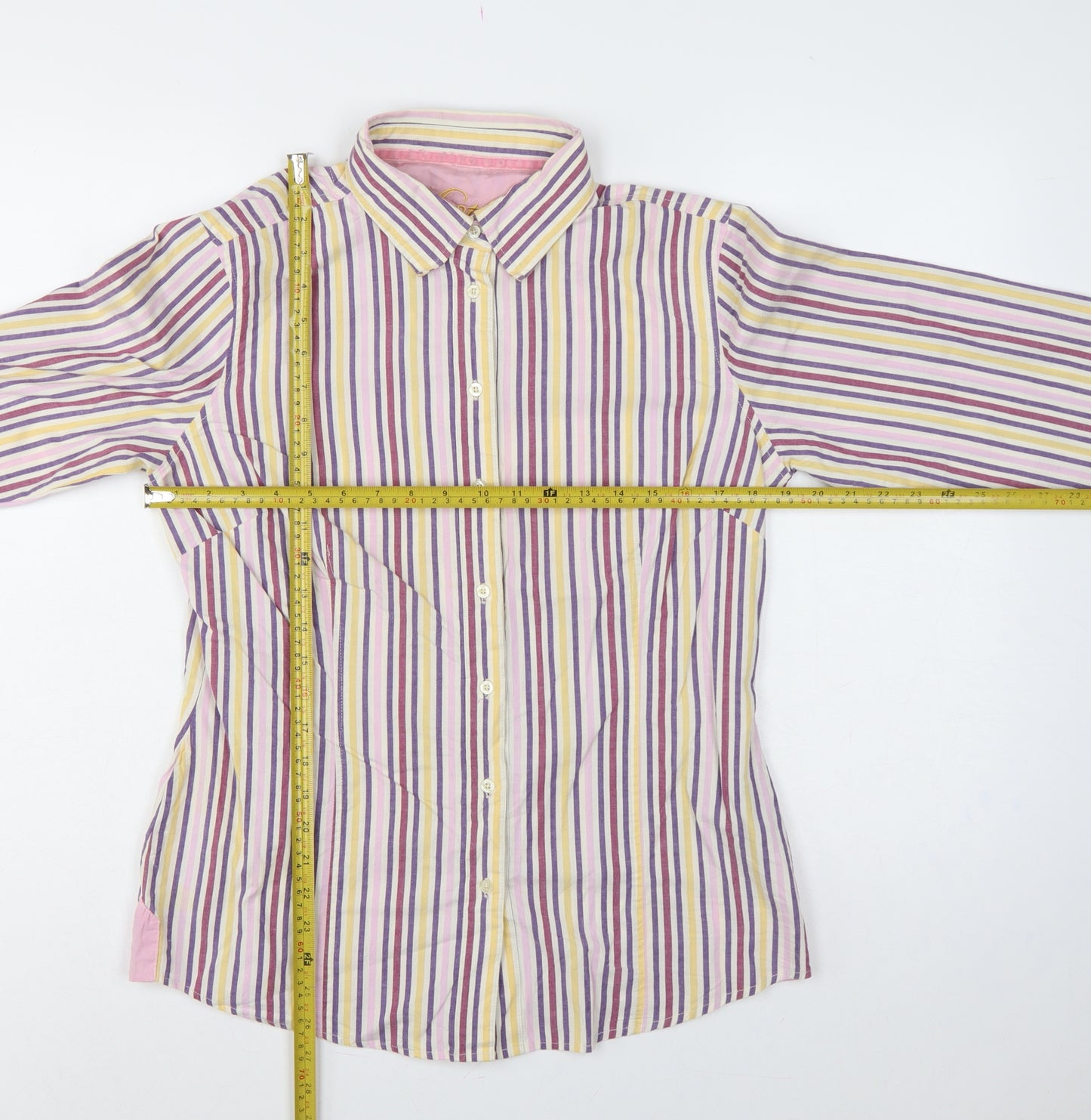 Musto Signature Women’s Multicoloured Striped Cotton Shirt UK 16