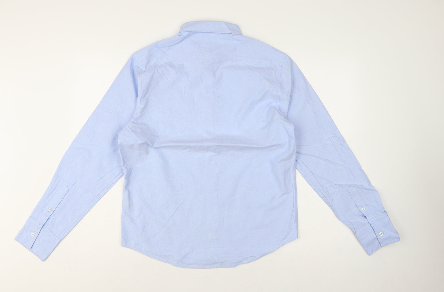 Brave Soul Men’s Blue M Cotton Button Down Long Sleeve Shirt