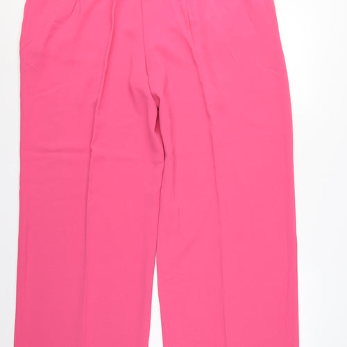 Marks & Spencer Women Pink Size 20 Wide High Rise Trousers