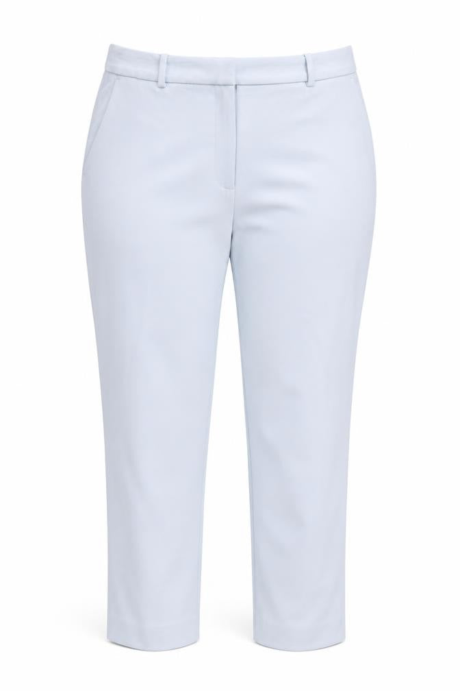 M&S Women Grey UK 18 Long Tapered Tailored Dress Trousers NWT