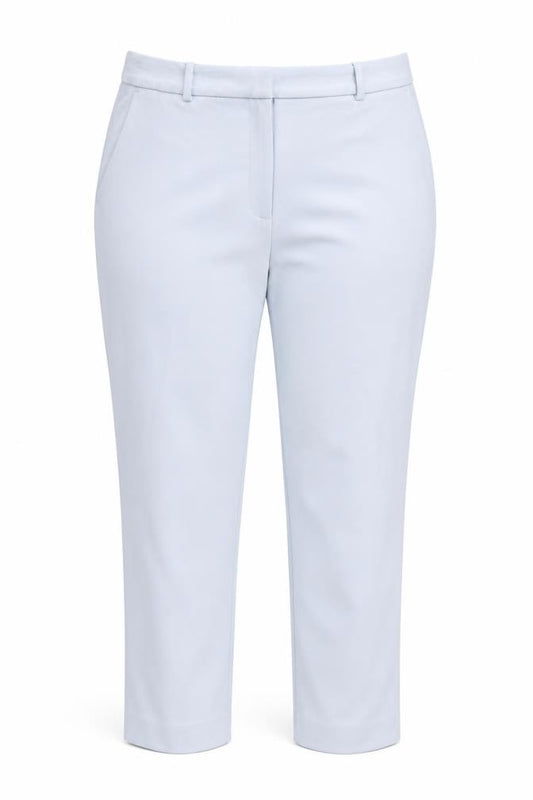 M&S Women Grey UK 18 Long Tapered Tailored Dress Trousers NWT