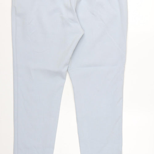 M&S Women Grey UK 18 Long Tapered Tailored Dress Trousers NWT