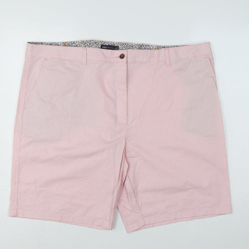 Marks & Spencer Women’s Pink Stripe Bermuda Shorts UK 24