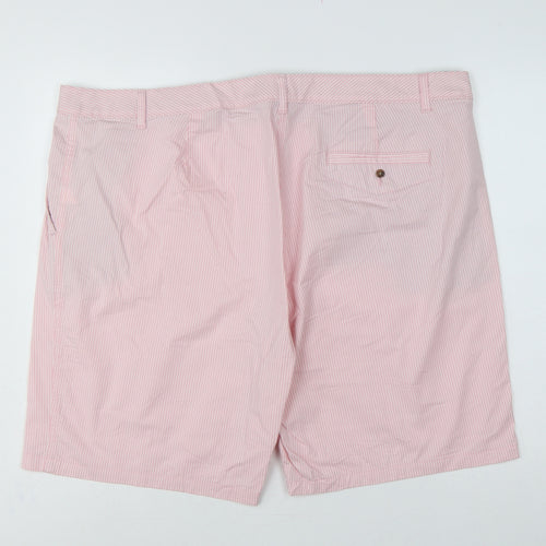 Marks & Spencer Women’s Pink Stripe Bermuda Shorts UK 24