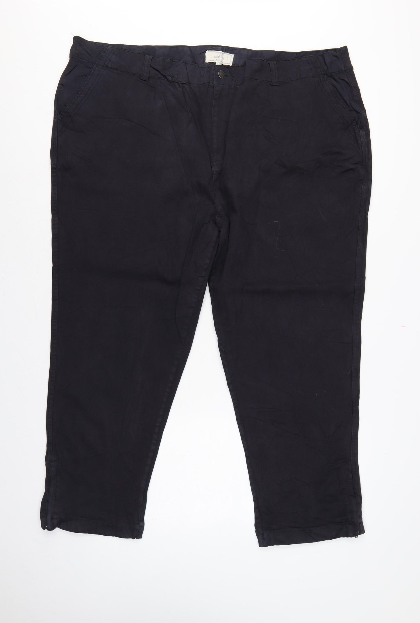 Fat Face Men’s Black Size 24 Tapered Stretch Cotton Blend Jeans Short