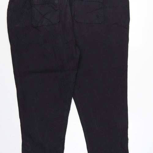 Fat Face Men’s Black Size 24 Tapered Stretch Cotton Blend Jeans Short