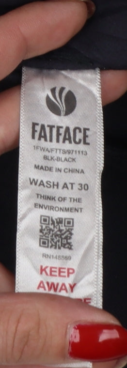 Fat Face Men’s Black Size 24 Tapered Stretch Cotton Blend Jeans Short