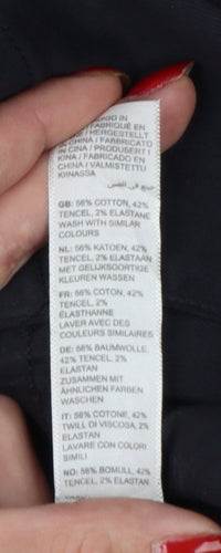 Fat Face Men’s Black Size 24 Tapered Stretch Cotton Blend Jeans Short