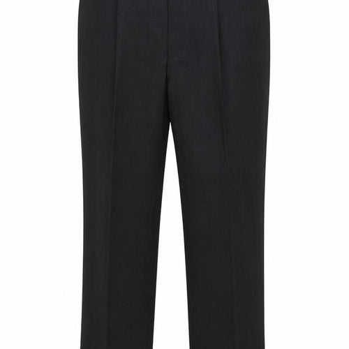 Marks and Spencer Men Charcoal Pinstripe Pleated Trousers W34 L31