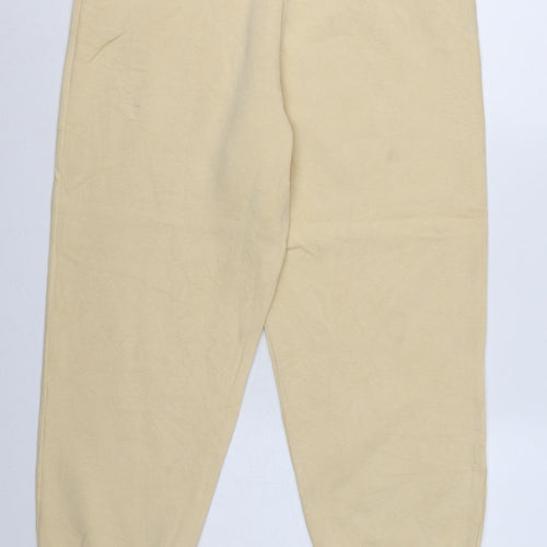 ASOS Design Women Beige UK 10 Cotton Blend Jogger Sweatpants